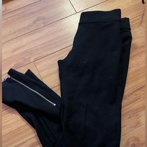 Gap side zip black leggings